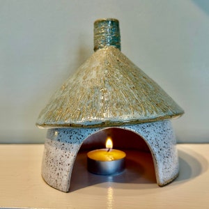Pottery Toad House, Fairy House,Unique image 4