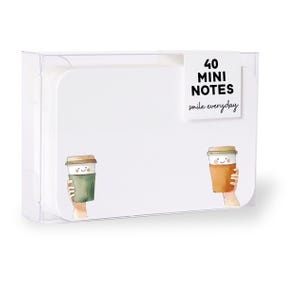 40 Kleine Blanko Karten Cups Duo mit Box - für liebe Worte, Notizen, Dankekarte, Kollegin oder Party Einladung von heaven+paper