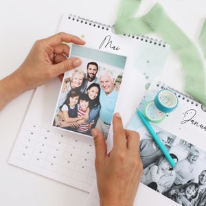DIN A4 Immerwährender Fotokalender Forever Kalender Happy Spot ohne