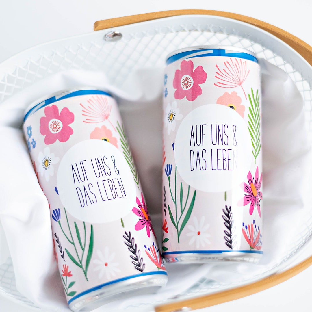 Excursion Labels To Us and Life - Prosecco Cans Labels Stickers for Girls' Night, JGA or ...