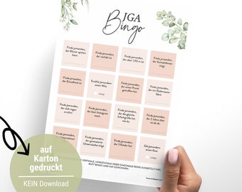 JGA Bingo - lustiges Spiel für den Junggesellinnenabschied auf Karten zum Ausfüllen - JGA Dekoration für Frauen