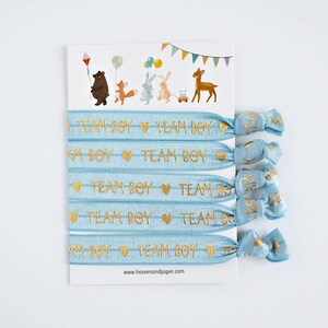 Baby shower bracelets in the Team Boy set as an accessory for women, expectant mothers, baby shower gender reveal as a party bag for boys image 7