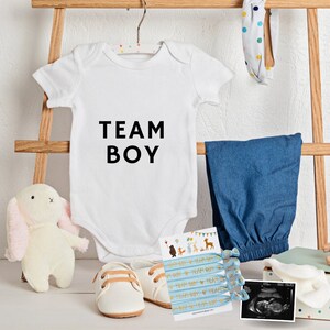 Babyparty Armbänder im Set Team Boy als Accessoire für Frauen, werdende Mama, Babyshower Gender Reveal als Mitgebsel Party für Jungen Bild 10
