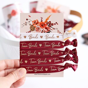 JGA 5 bracelets in the Team Bride set as an accessory dark red for weddings and bachelor parties image 7