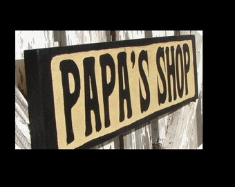 Papa's Shop sign