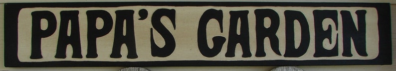 Papa’s Garden sign | Etsy