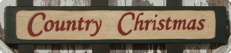 Country Christmas sign