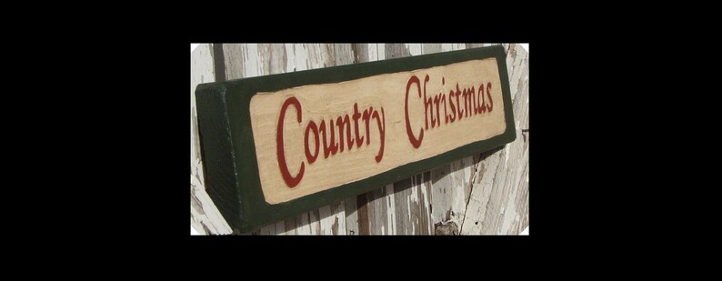 Country Christmas sign