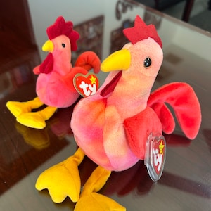 COLLECTIBLE Ty Beanie Baby Strut the Rooster 1996 Rare- RETIRED