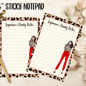 Personalized Office Post-it® Note Pads, Custom Sticky Notepads, Desk Memo Pad Gift for her wife Stationery Supplies for office Gift Teacher
