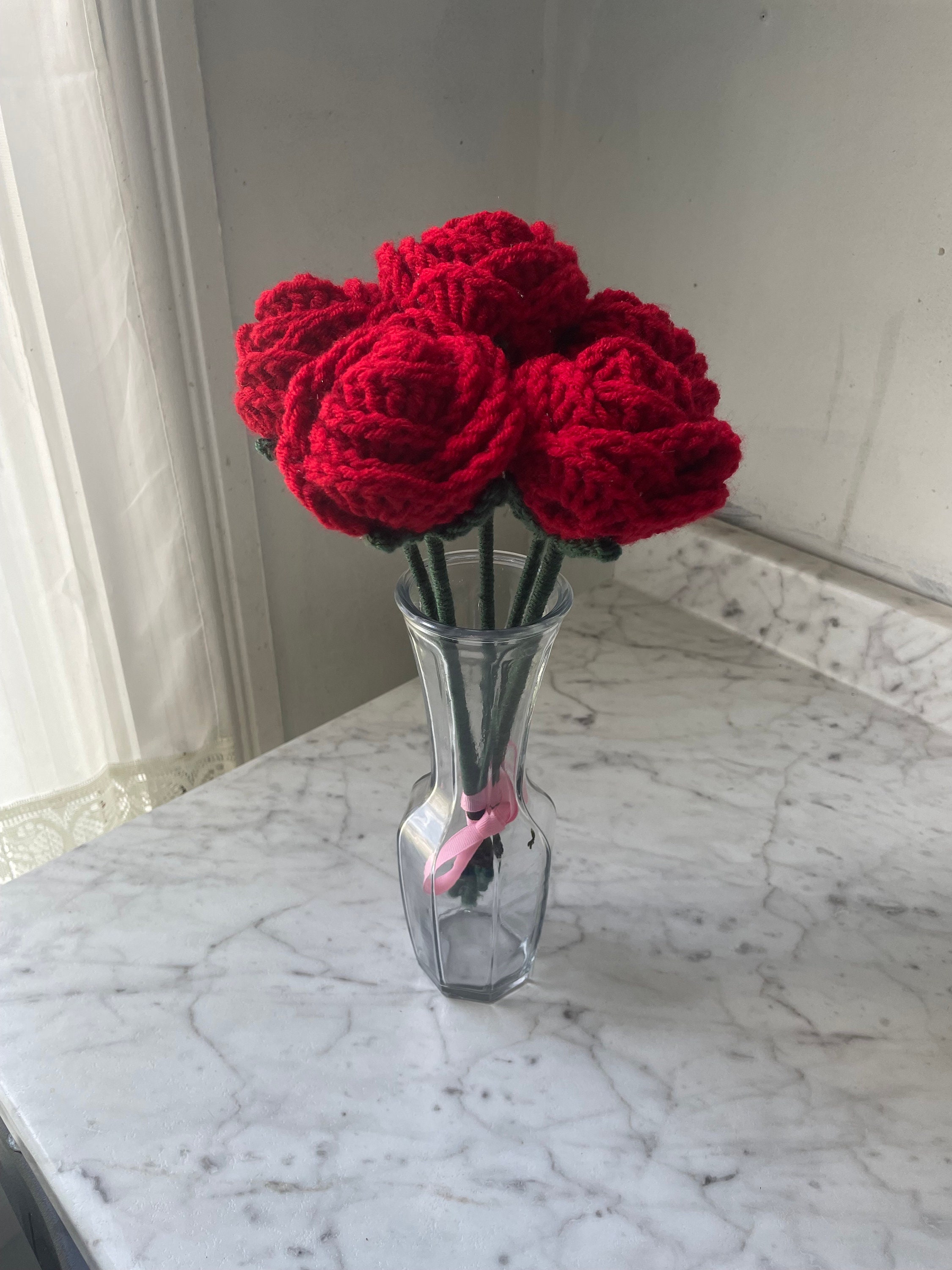 Rose Flower Bouquet Etsy