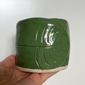 Ceramic Leaf Plant Pot