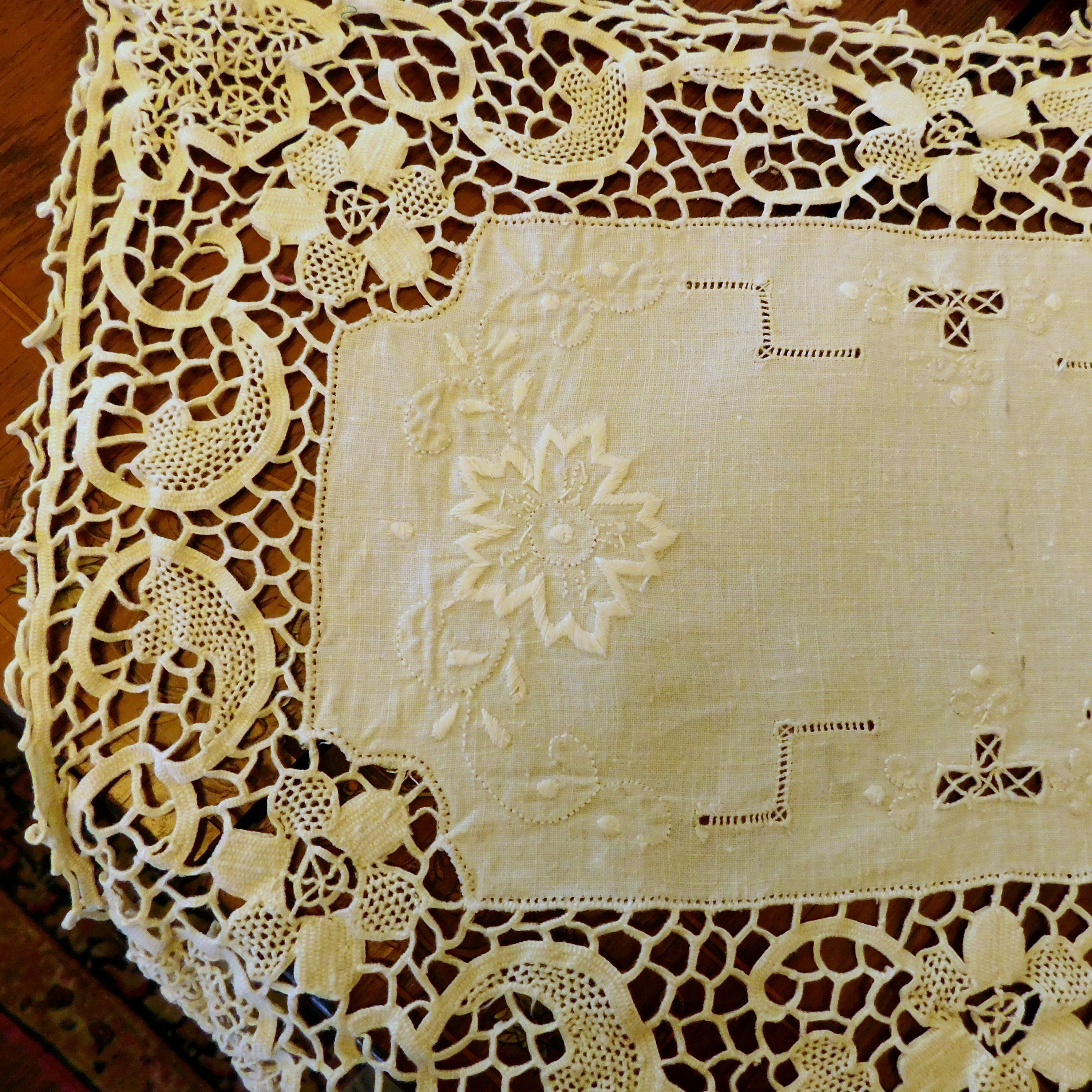 Vintage Doily and Lace Lot Crochet, Embroidery, Italian Needle Lace