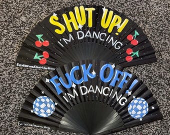 Hand Painted Rave Fans