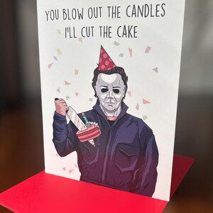 Michael Myers-verjaardagskaart | Horrorverjaardag | Horrorfan | Verjaardagskaart