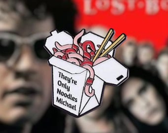 The Lost Boys | Pin badge | vampire | Halloween | 1987  | California | Horror | Gift | Movie Badge | Kiefer Sutherland | Corey Feldman