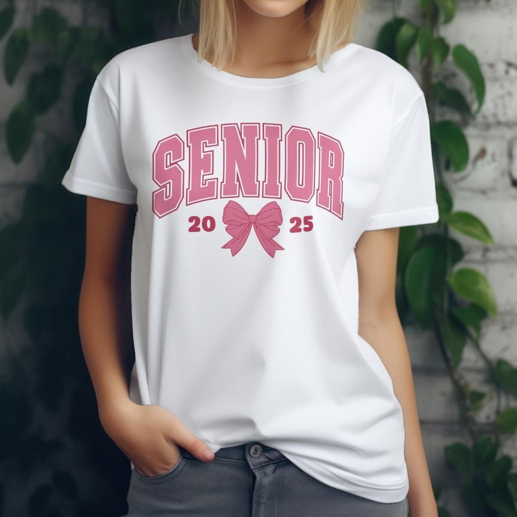 Senior 2025 Unisex Tee Shirt, Graduation Gift, Class of 2025 Shirt, Short Sleeve Grad Tee, High School College Senior Gift, Senior Year