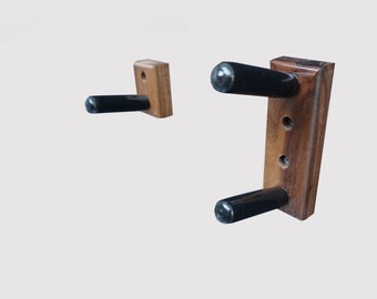 Horizontal Wall Mount for a Musket Rifle, Walnut  (Made in The USA)