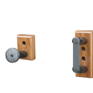 Horizontal Wall Mount for a Musket Rifle with A Security Bracket, Walnut (Made in The USA)