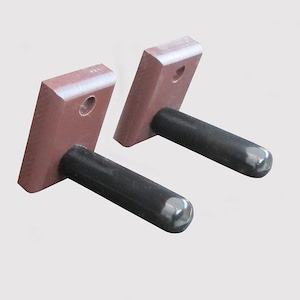 Horizontal Wall Mounts for a Civil War Revolver, Brown (Made in the USA)