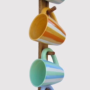Coffee Cup / Tea Cup Vertical Holders (Made in the USA) (Oak) …