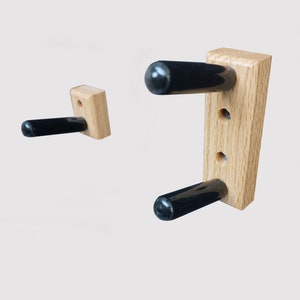 Horizontal Wall Mount for a Musket Rifle, Oak (Made in The USA)