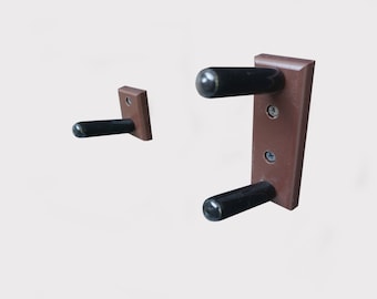 Horizontal Wall Mount for a Musket Rifle, Brown (Made in The USA)