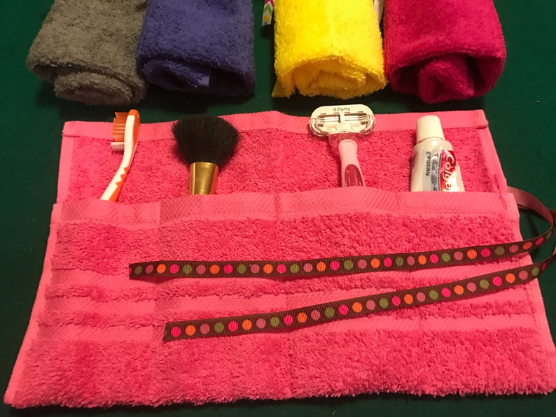 Bright and Fun Travel Toiletry Roll Etsy