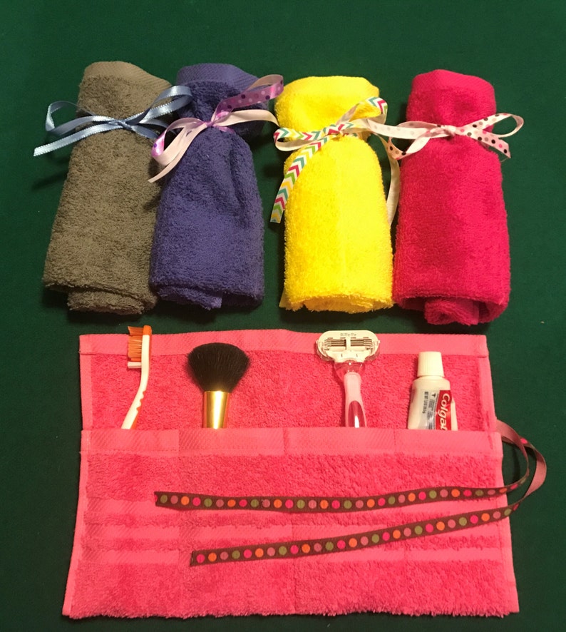 Bright and Fun Travel Toiletry Roll Etsy
