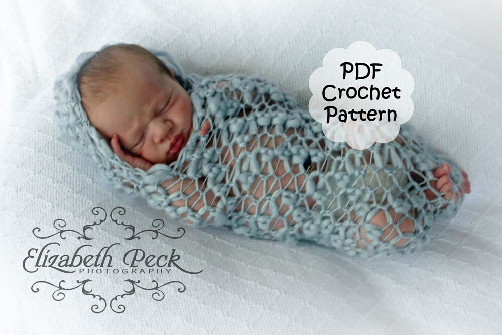 Crochet Peanut Hooded Cocoon for Newborn Photography PDF Pattern ...