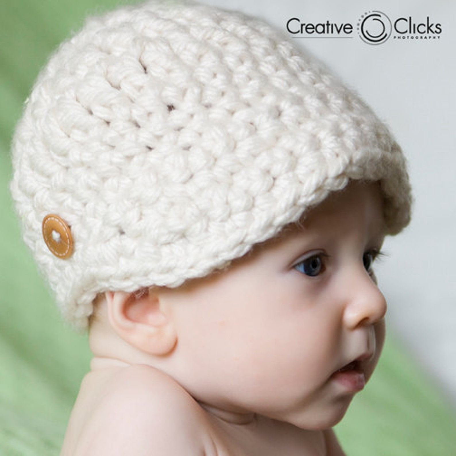 Baby Newsboy Cap Pattern for Crochet INSTANT DOWNLOAD Etsy