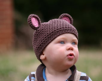 Cuddle Me Teddy Bear Hat Pattern for Crochet INSTANT DOWNLOAD