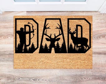 Hunting Doormat - Deer Hunter Gift - Rustic Welcome Mat - Funny Hunting Decor