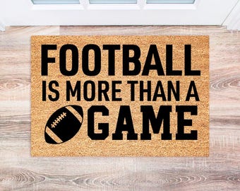 Football Doormat, Custom Front Door Mat, Welcome Mat for Sports Fans, Unique Home Decor, Gift for Him/Her