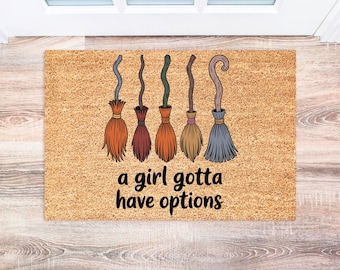 Halloween Doormat, Funny Welcome Mat, Ghost Decor, Outdoor Halloween Decor, Fall Decor, Halloween Home Decor