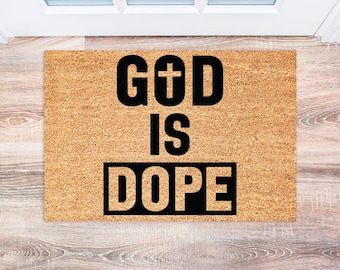 Christian Doormat, Inspirational Welcome Mat, Housewarming Gift, Religious Home Decor, Scripture Door Mat, Christian Gifts, Outdoor Decor fo