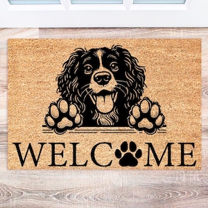 American Water Spaniel Doormat, Custom Welcome Mat for Dog Lovers, Pet Decor for Home