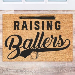 Baseball Doormats, Funny Welcome Mat, Home Decor, Personalized Gift, Outdoor Mat, Sports Fan Decor