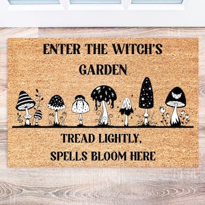 Pagan Doormat, Witchy Coir Mat, Gothic Welcome Rug, Outdoor Decor, Housewarming Gift, Unique Home Decor