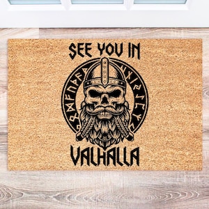 Pagan Doormat, Coir Welcome Mat, Witch Decor, Gothic Entry Rug, Outdoor Home Gift, Unique Housewarming Mat