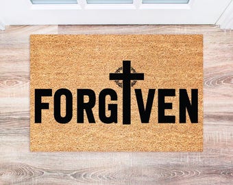 Christian Doormat, Housewarming Gift, Welcome Mat for New Home, Religious Decor, Inspirational Scripture Mat, Christian Gifts, Outdoor Entry