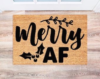 Christmas Doormat | Christmas Welcome Mat | Custom Doormat | Funny Doormat | Funny Door Mat | Front Door Mat | Christmas Decor