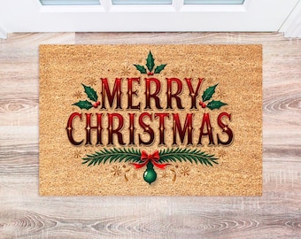 Holiday Doormat | Winter Doormat | Holiday Door Mat | Holiday Decor | Front Door Mat | Funny Doormat | Christmas Decor | Christmas Doormat