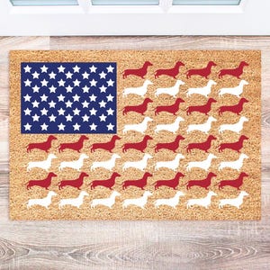 Weiner Dog Doormat, Funny Welcome Mat, Dachshund Decor, Pet Lover Gift, Custom Dog Door Mat, Outdoor Decor