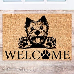 Scottish Terrier Doormats, Cute Dog Welcome Mats, Pet Decor for Home, Personalized Gifts
