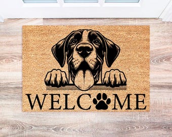Great Dane Doormat, Personalized Dog Gift Ideas, Custom Welcome Mat, Unique Home Decor for Pet Lovers