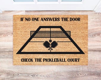 Pickleball Doormat, Unique Gifts for Players, Custom Welcome Mat, Fun Pickleball Decor for Home