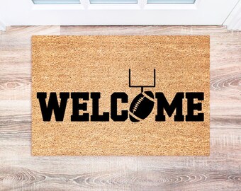 Football Doormat, Welcome Mat for Football Lovers, Fall Doormat, Front Door Mat, Housewarming Gift, Sports Decor