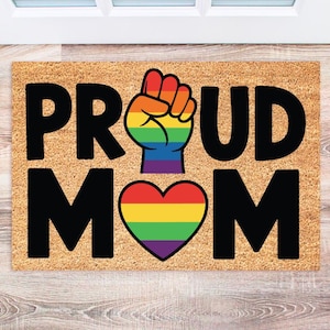 LGBTQ Doormat, Rainbow Welcome Mat, Custom Outdoor Rug, Funny LGBTQ+ Decor, Unique Housewarming Gift