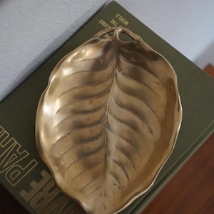 Vintage Brass leaf tray
